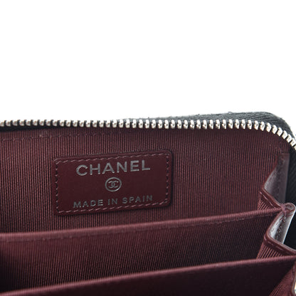 Chanel Caviar Quilted Zip Coin Purse Black 6 of 8