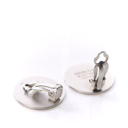 Hermes Palladium Clou De Selle Clip On Earrings 3 of 4