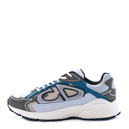 Christian Dior Technical Mesh Calfskin Mens B30 Sneakers 42 White Blue 1 of 8