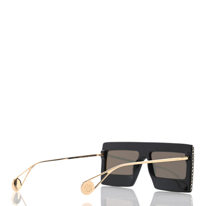 Gucci Acetate Crystal Mask-Frame Sunglasses GG0431S Black 4 of 7