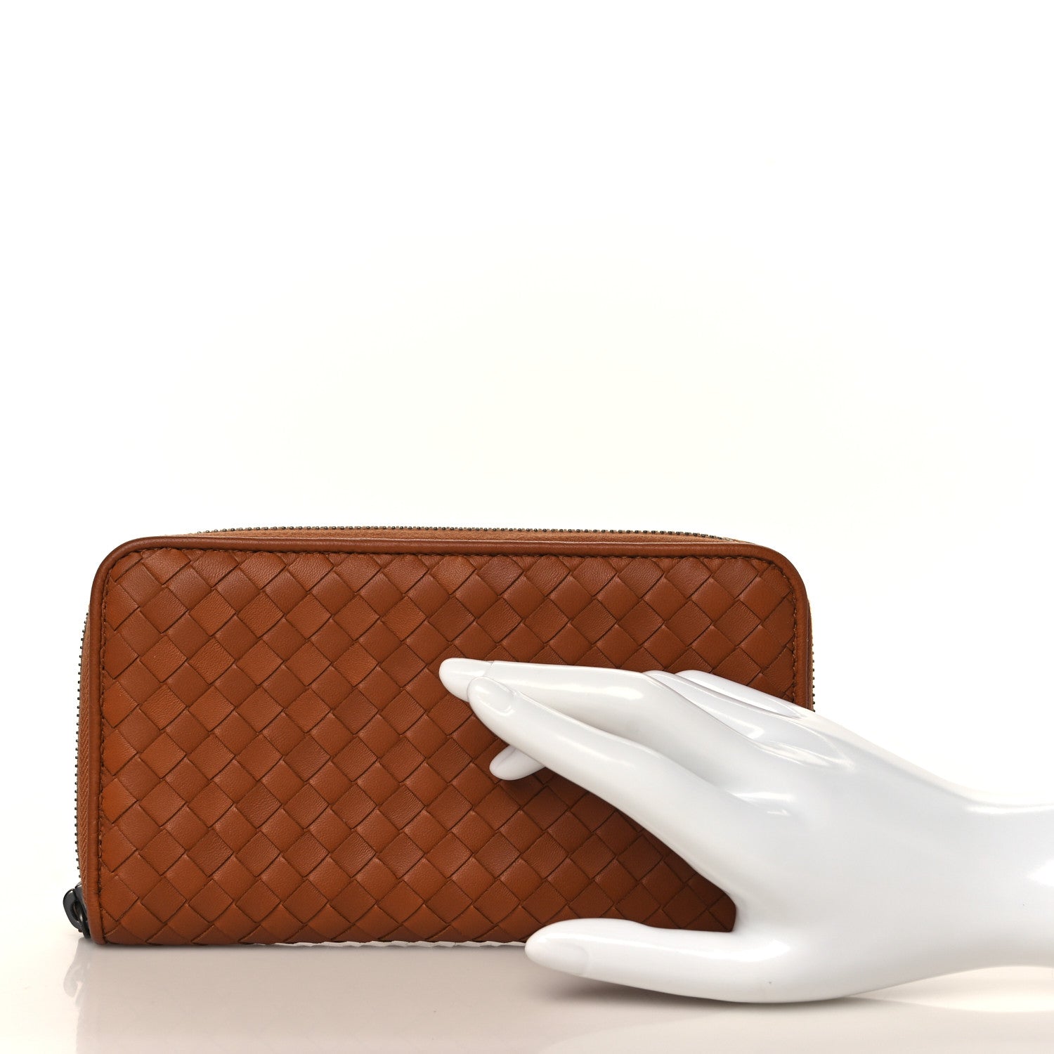 Bottega Veneta Nappa Intrecciato Zip Around Wallet Toscana 2 of 7