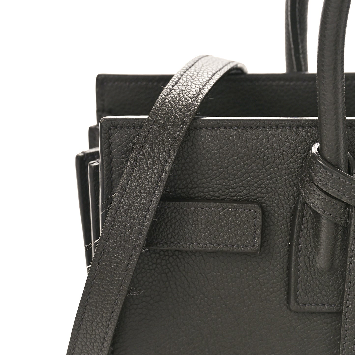 SAINT LAURENT Grain De Poudre Small Sac De Jour Dark Smog