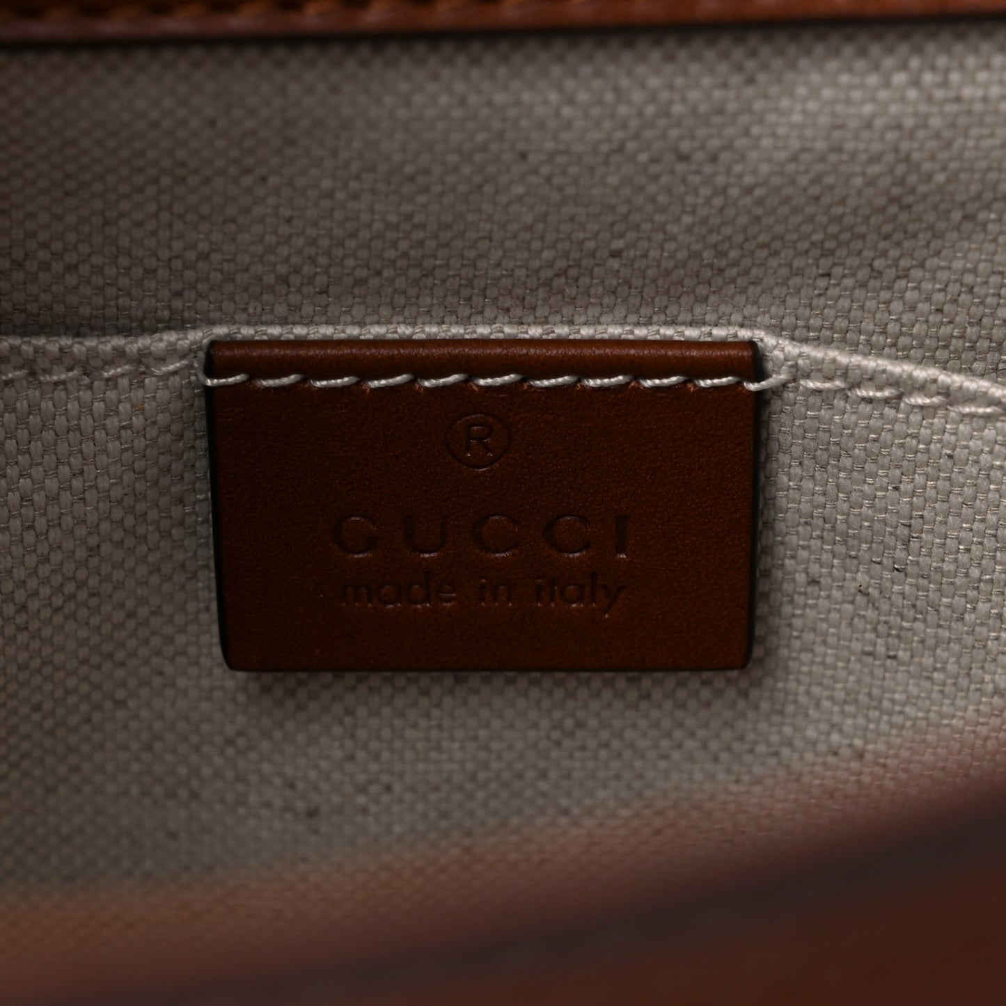 Charisma Calfskin Gucci Embossed Small Diana Tote Bag Peanut Brown