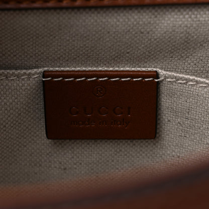 Gucci Charisma Calfskin Gucci Embossed Small Diana Tote Bag Peanut Brown 6 of 10