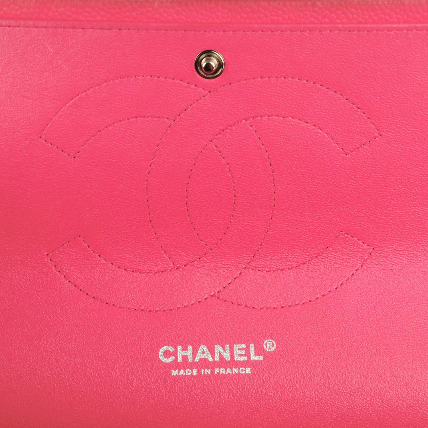 Chanel Iridescent Caviar Quilted Jumbo Double Flap Pink 7 of 21