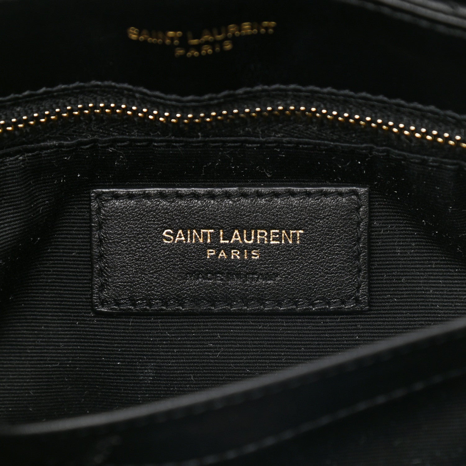 Saint Laurent Calfskin Y Quilted Monogram Toy Loulou Crossbody Bag Black 6 of 15