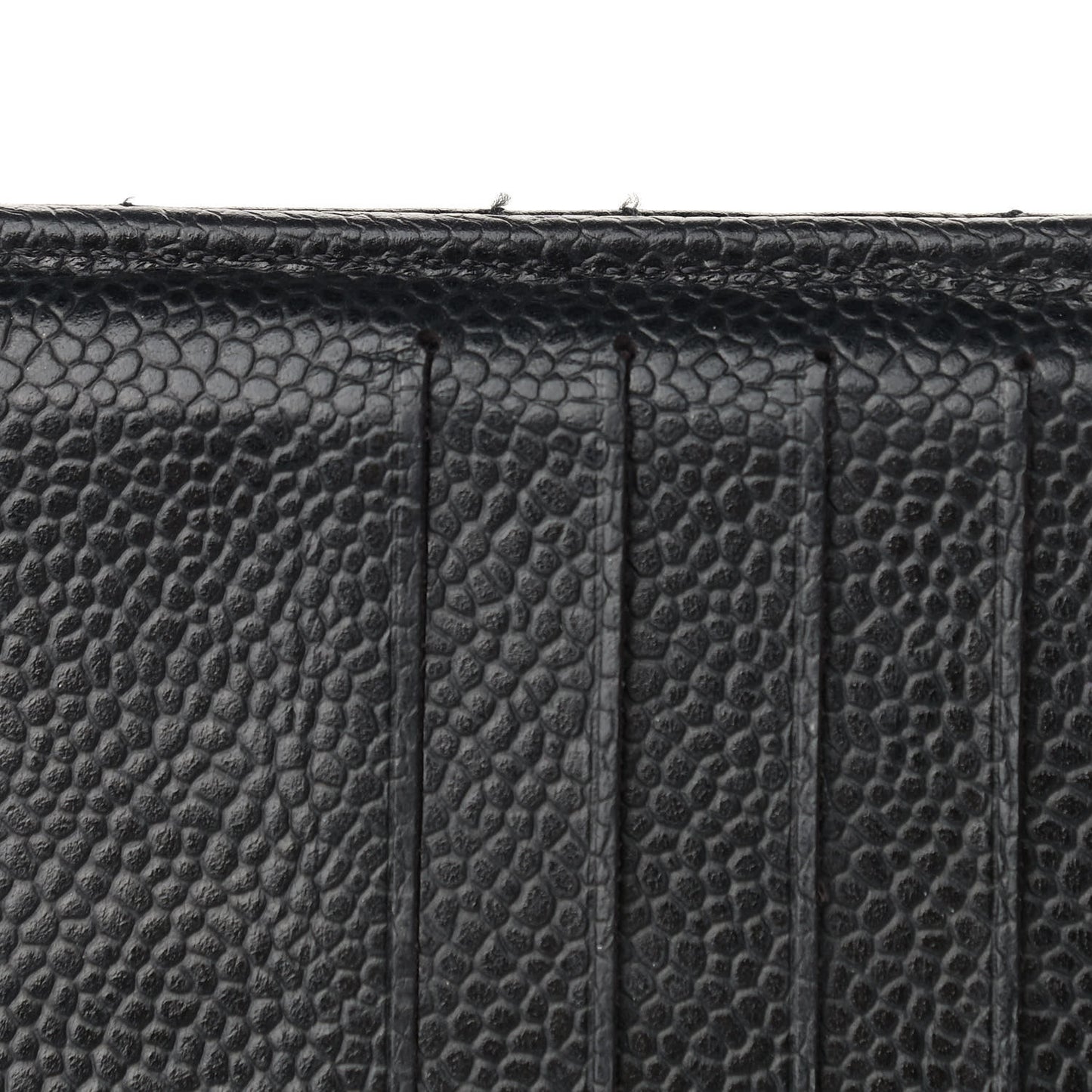 Caviar Quilted Yen Wallet Black