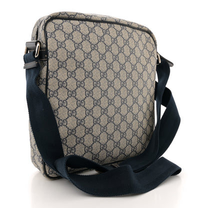Gucci GG Plus Monogram Selleria Calfskin Medium Messenger Bag Beige Blue 3 of 16