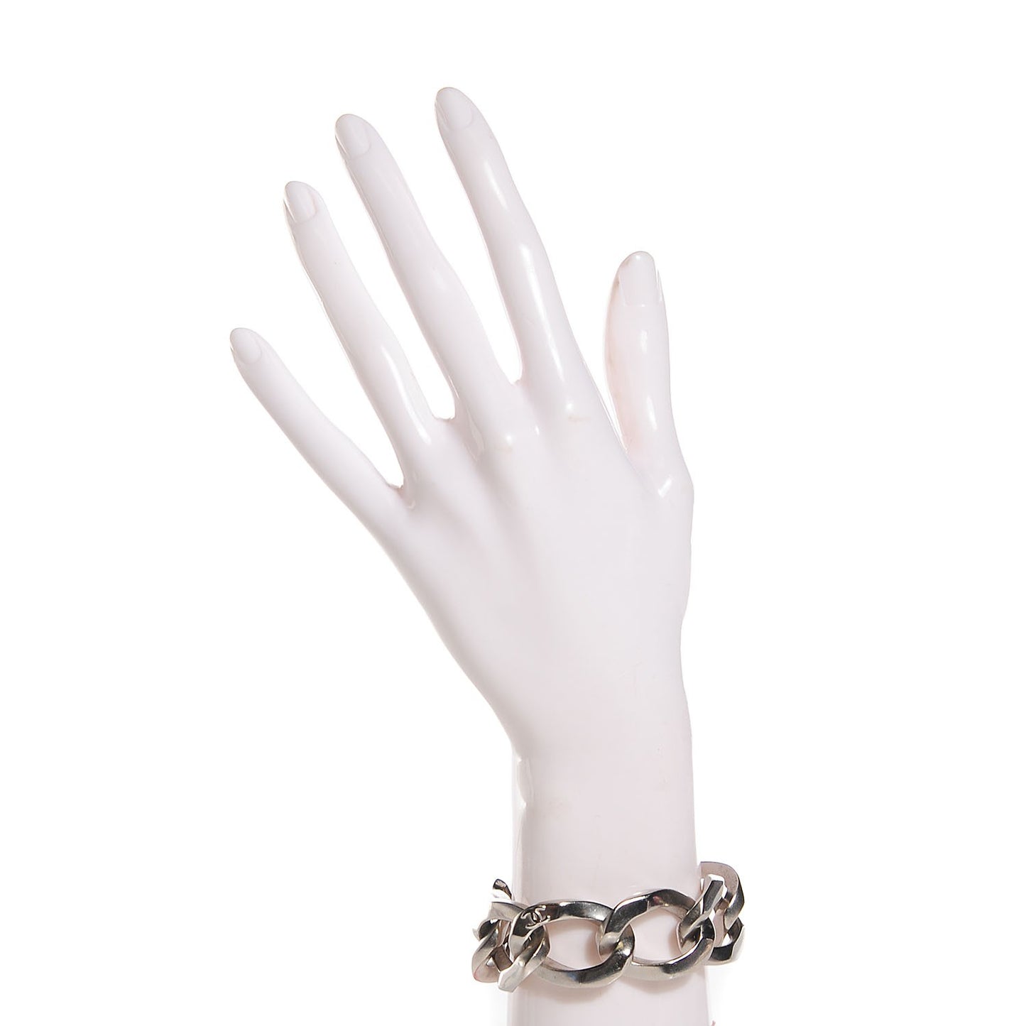 Chain Link CC Bracelet Silver