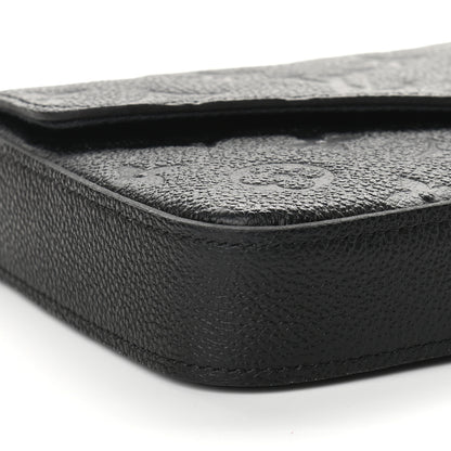 Louis Vuitton Empreinte Pochette Felicie Chain Wallet Black 8 of 9