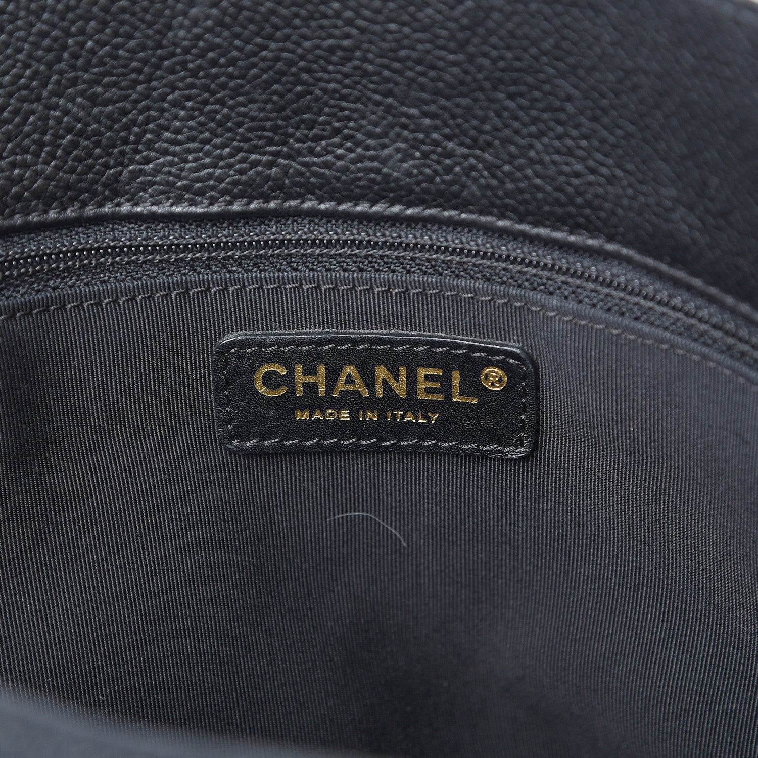 Chanel Calfskin Cerf Executive Shopper Tote Black 6 of 19
