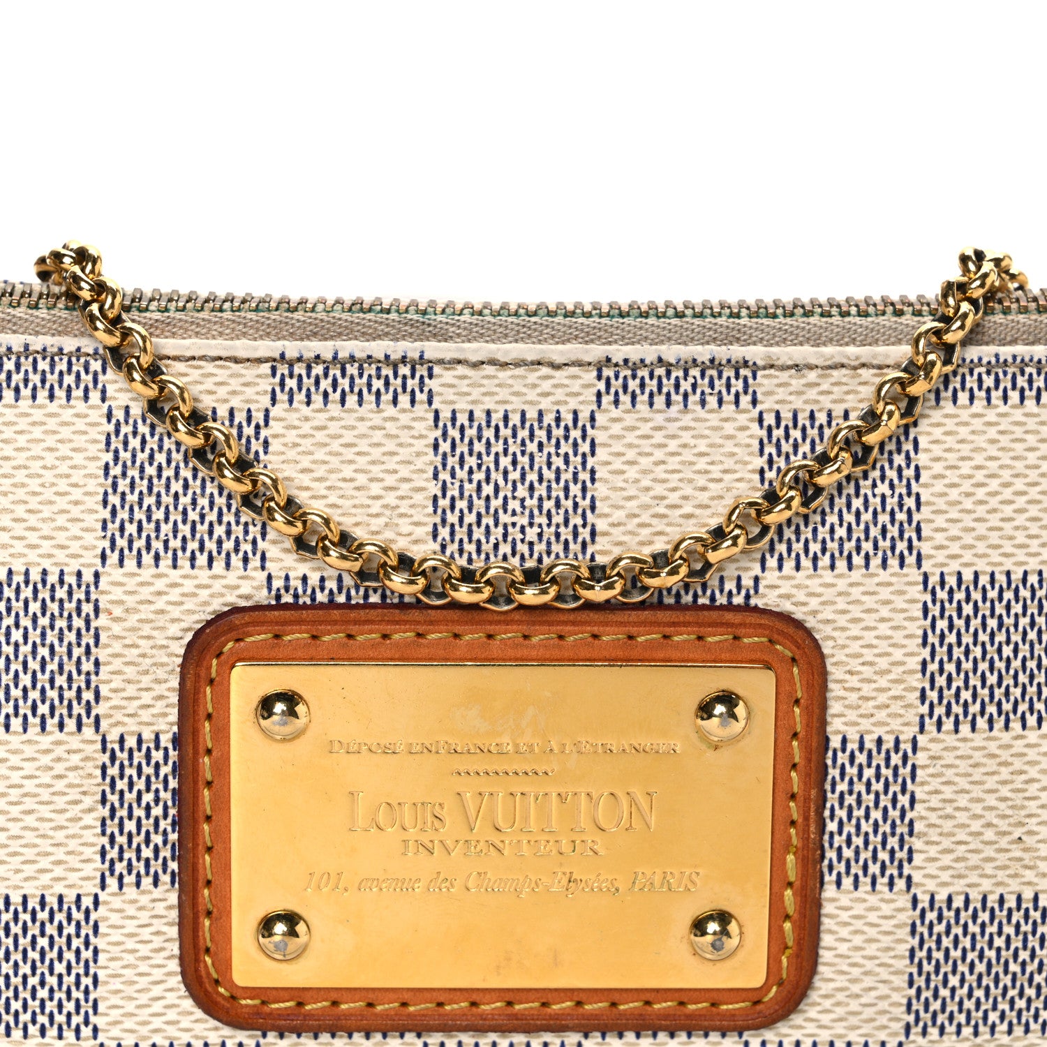 Louis Vuitton Damier Azur Eva Clutch 9 of 15