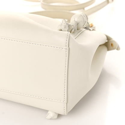 Fendi Nappa Rosebud Mini Peekaboo Iconic Satchel Bianco 9 of 11