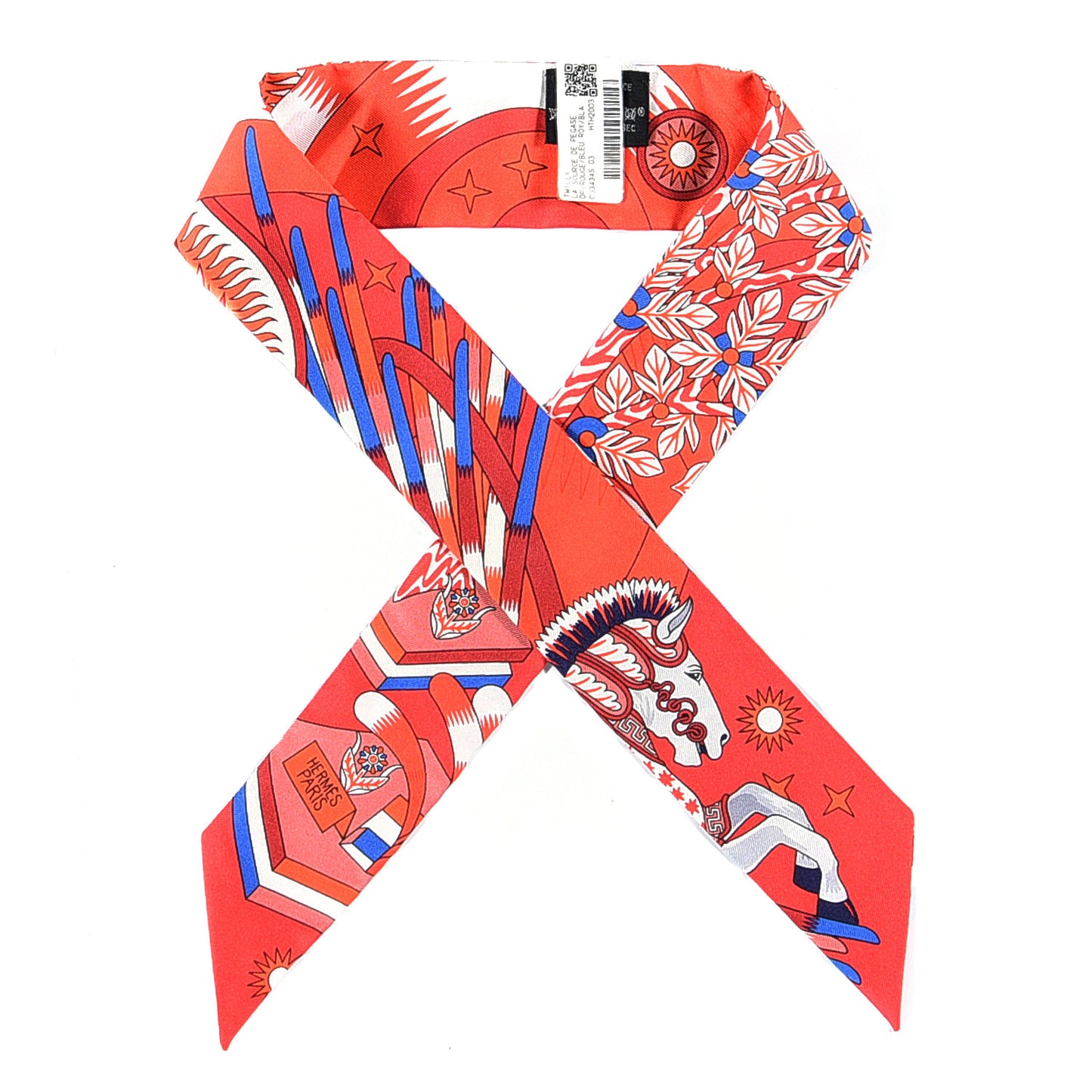 Silk La Source de Pegase Twilly Rouge Bleu Royal White