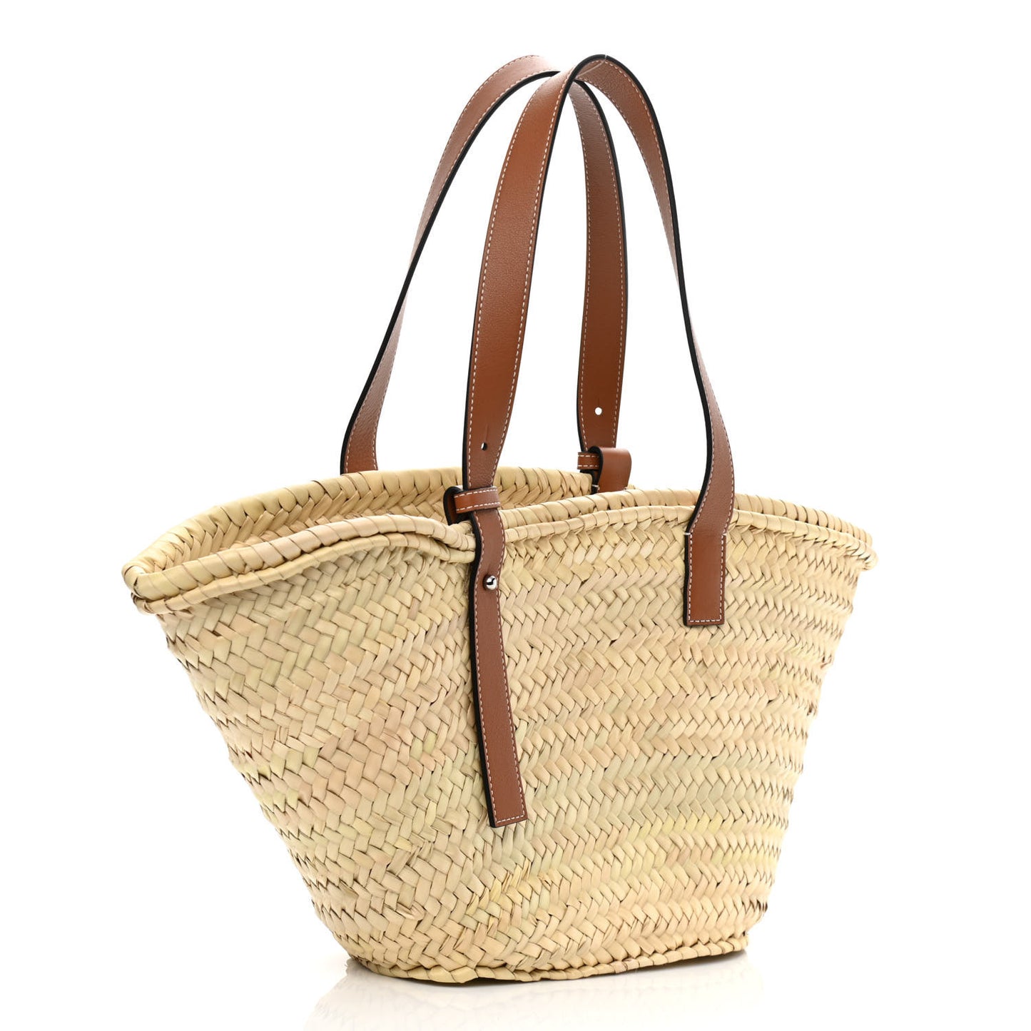 Raffia Basket Tote Bag Natural Tan