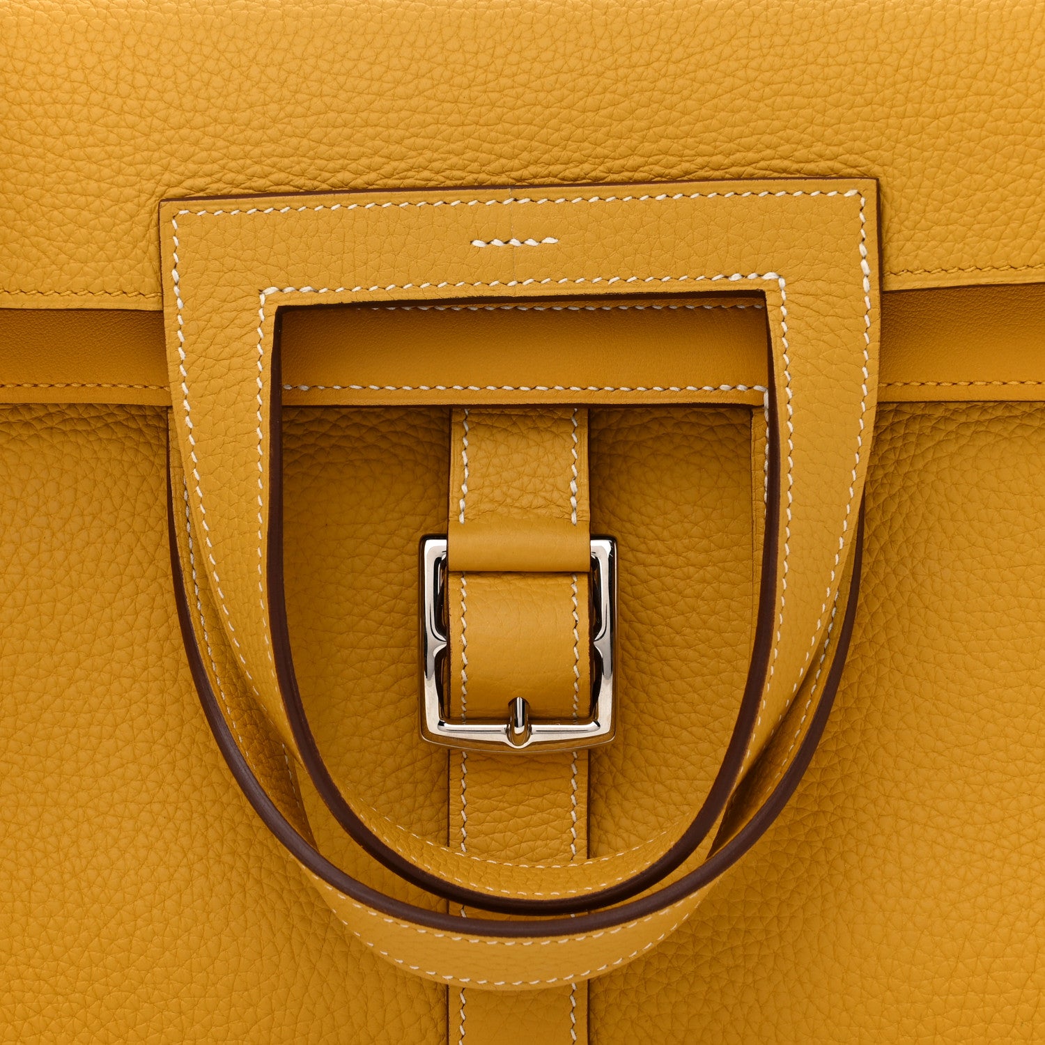 Hermes Taurillon Clemence Halzan 31 Jaune Ambre 9 of 16