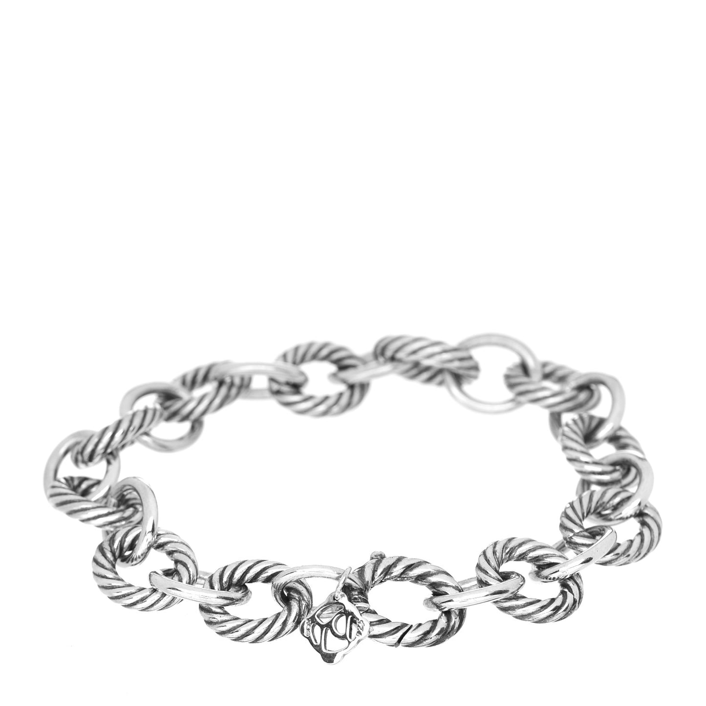 Sterling Silver 10mm Medium Oval Link Bracelet