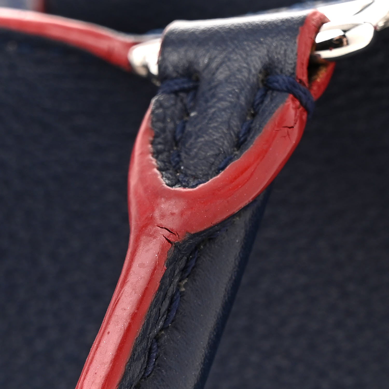 Louis Vuitton Calfskin Lockme Day Marine Rouge 15 of 22