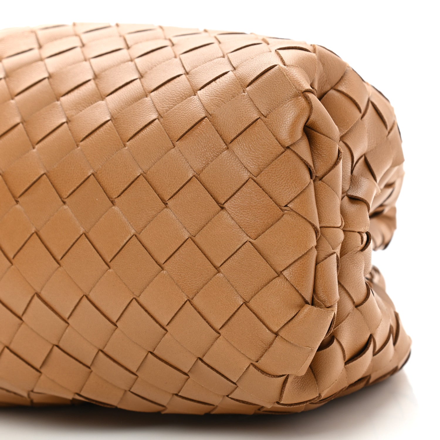 Bottega Veneta Nappa Maxi Intrecciato The Pouch Oversized Clutch Caramel 9 of 9