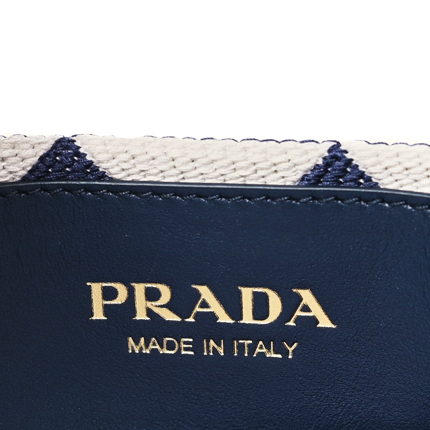 Prada Jacquard Saffiano Triangolo Symbole Embroidered Small Tote Baltico Talco 6 of 11