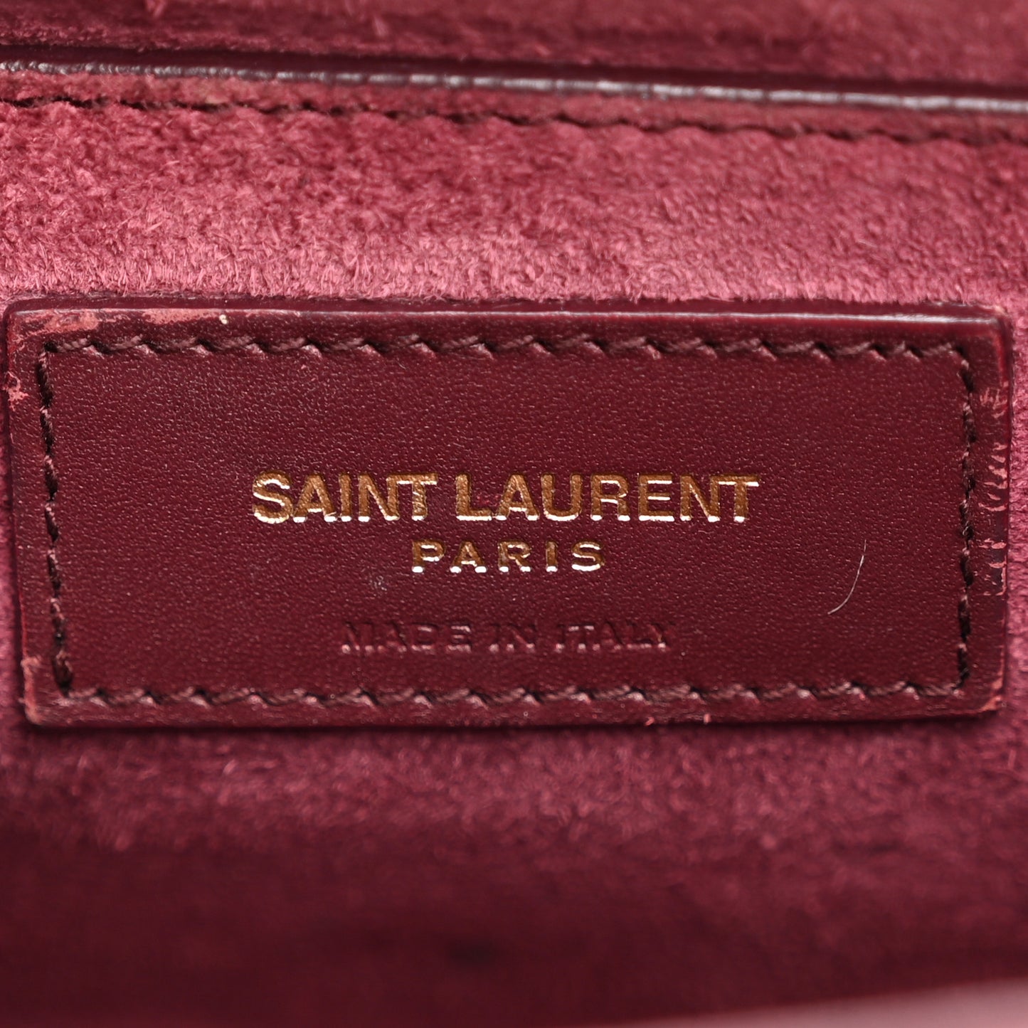Smooth Calfskin Small Classic Monogram Kate Tassel Satchel Rouge Legion