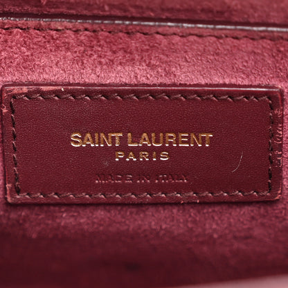 Saint Laurent Smooth Calfskin Small Classic Monogram Kate Tassel Satchel Rouge Legion 5 of 12