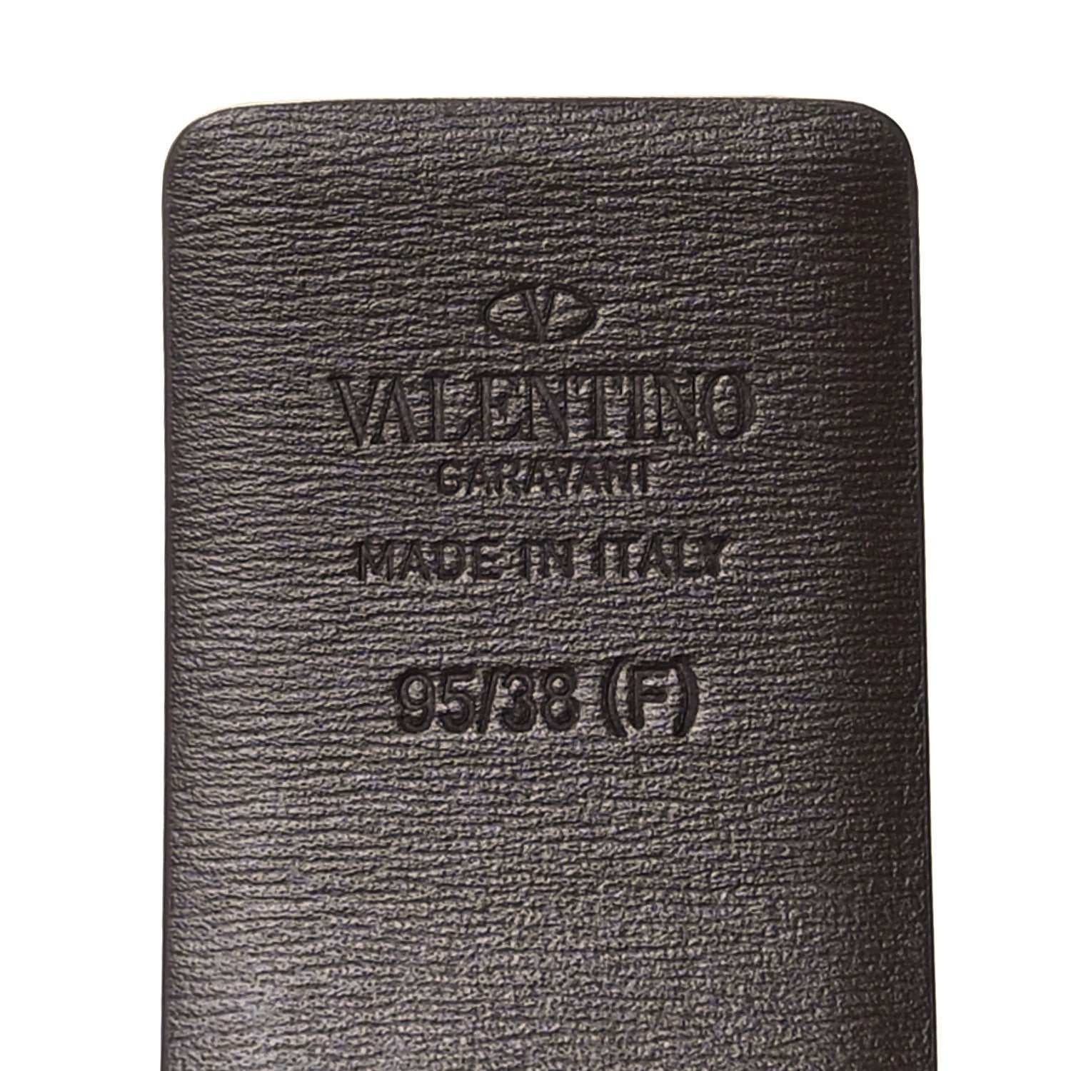 Valentino Garavani Glossy Calfskin VLogo Reversible 40mm Belt 95 38 Dark Beige Burgundy 5 of 5