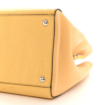 Fendi Vitello Elite Flamingo Regular 2Jours Tote Giallo Alchemy 10 of 15