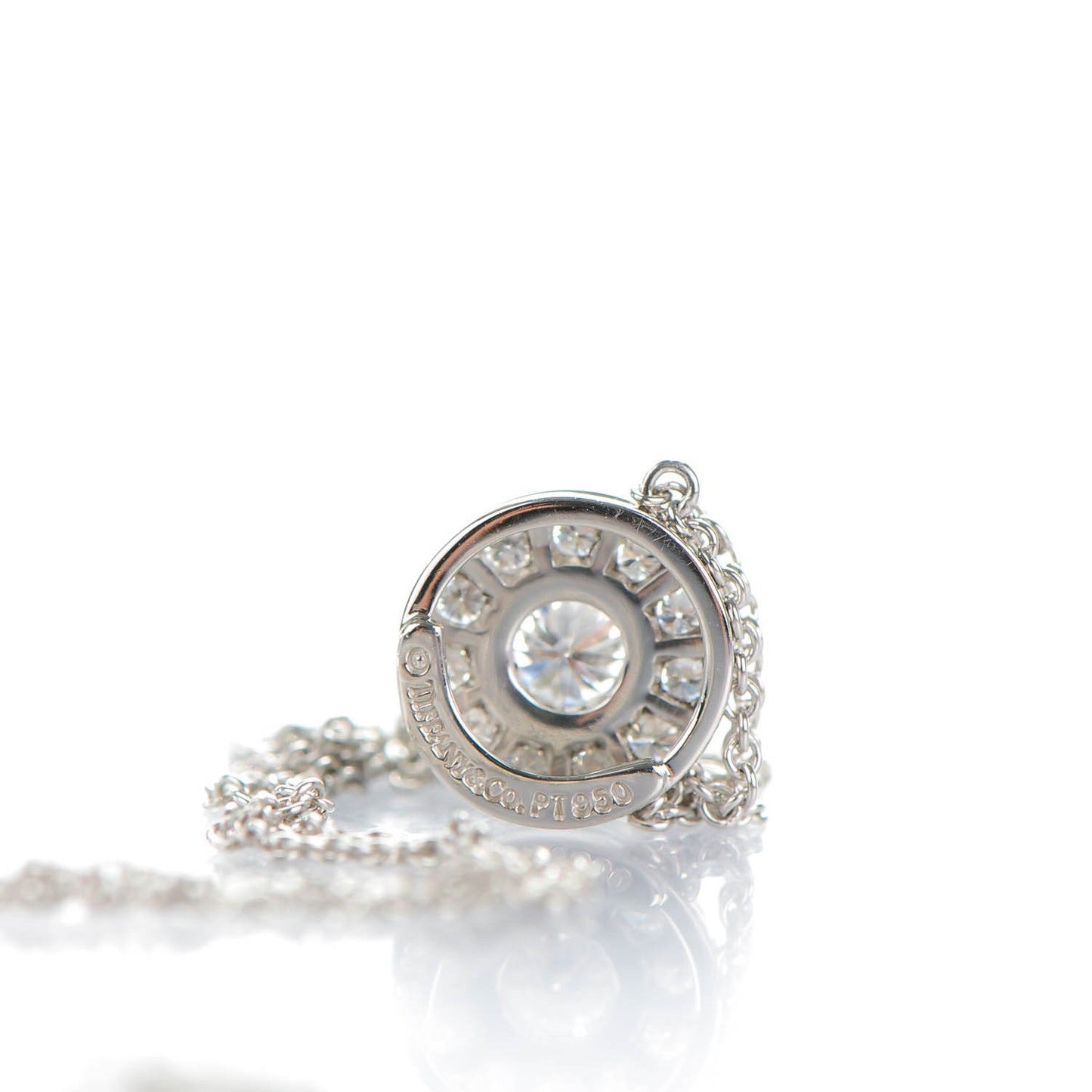 Platinum Diamond .42ctw Circlet Pendant Necklace