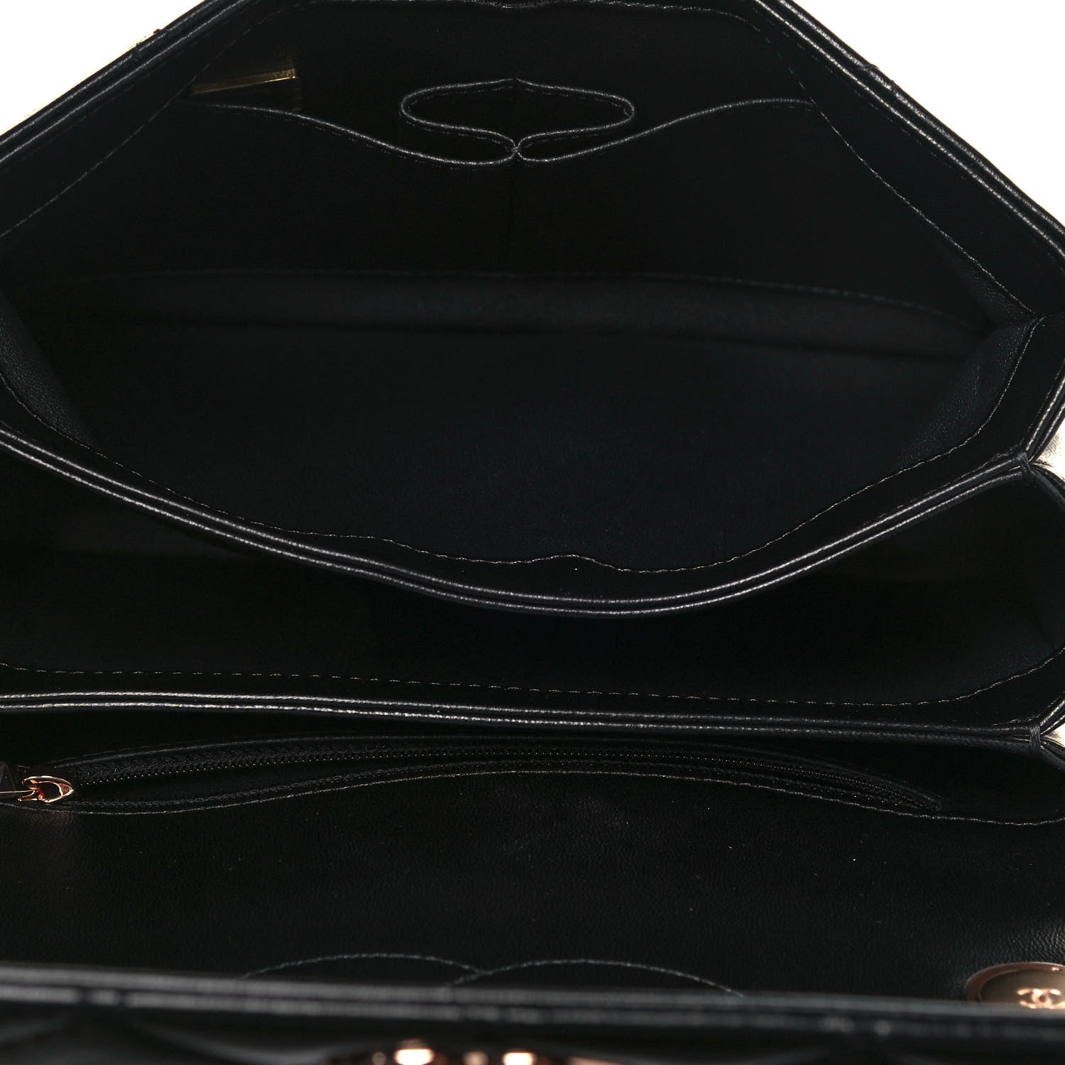 Chanel Lambskin Quilted Small Trendy CC Dual Handle Flap Bag Black 5 of 14