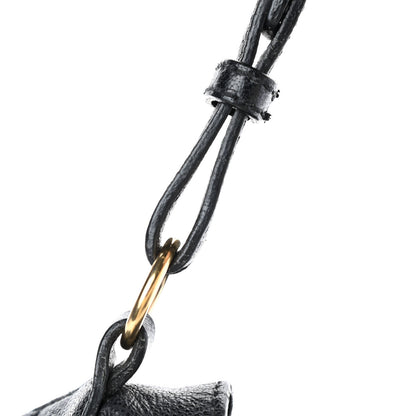 Burberry Calfskin Chain Hobo Black 6 of 8