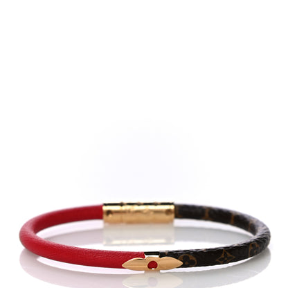 Louis Vuitton Monogram Daily Confidential Bracelet 19 Red 2 of 4