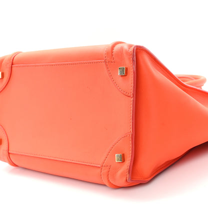 Celine Smooth Calfskin Mini Luggage Bright Orange Bright Orange 9 of 12