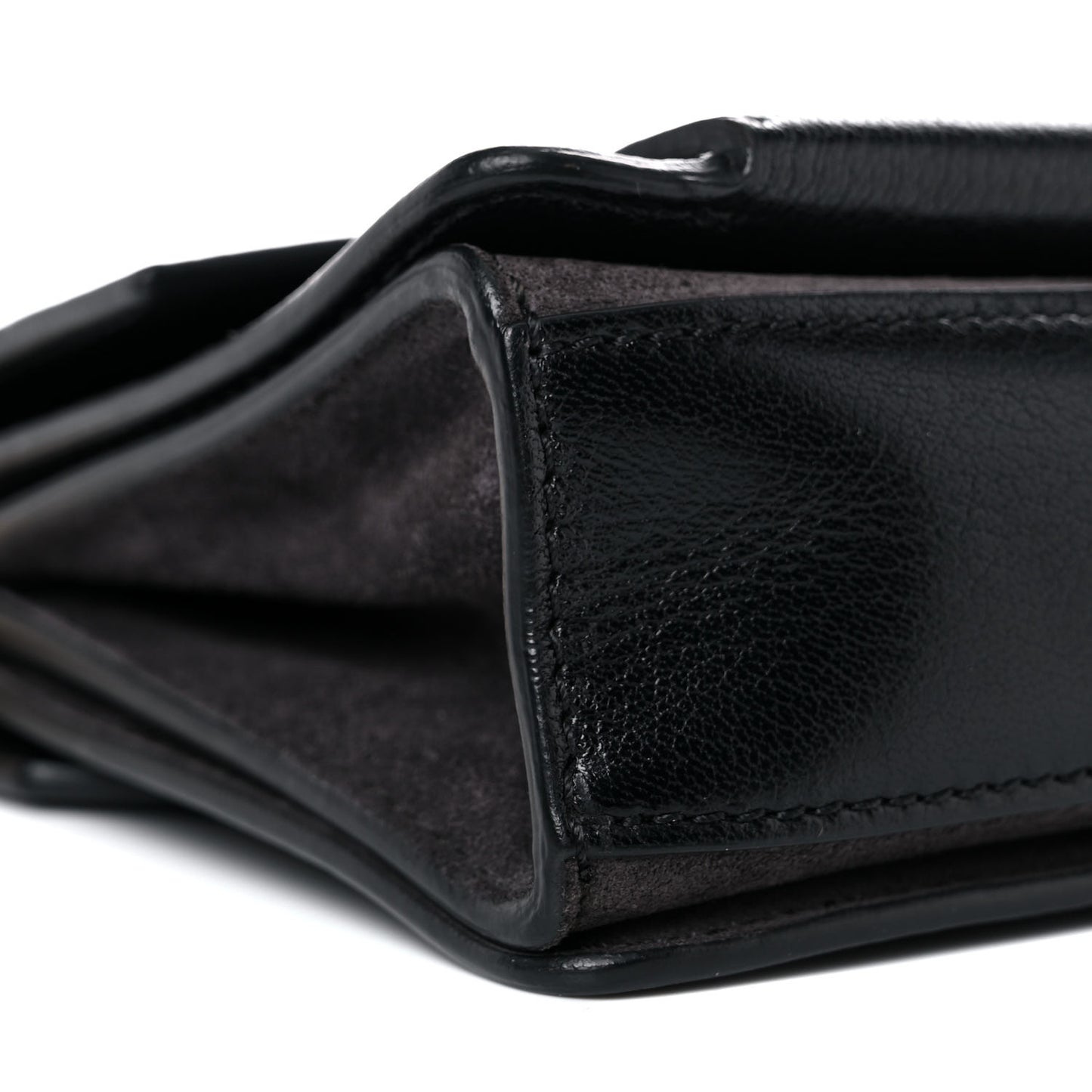 Goatskin Suede Mini GV3 Shoulder Bag Black