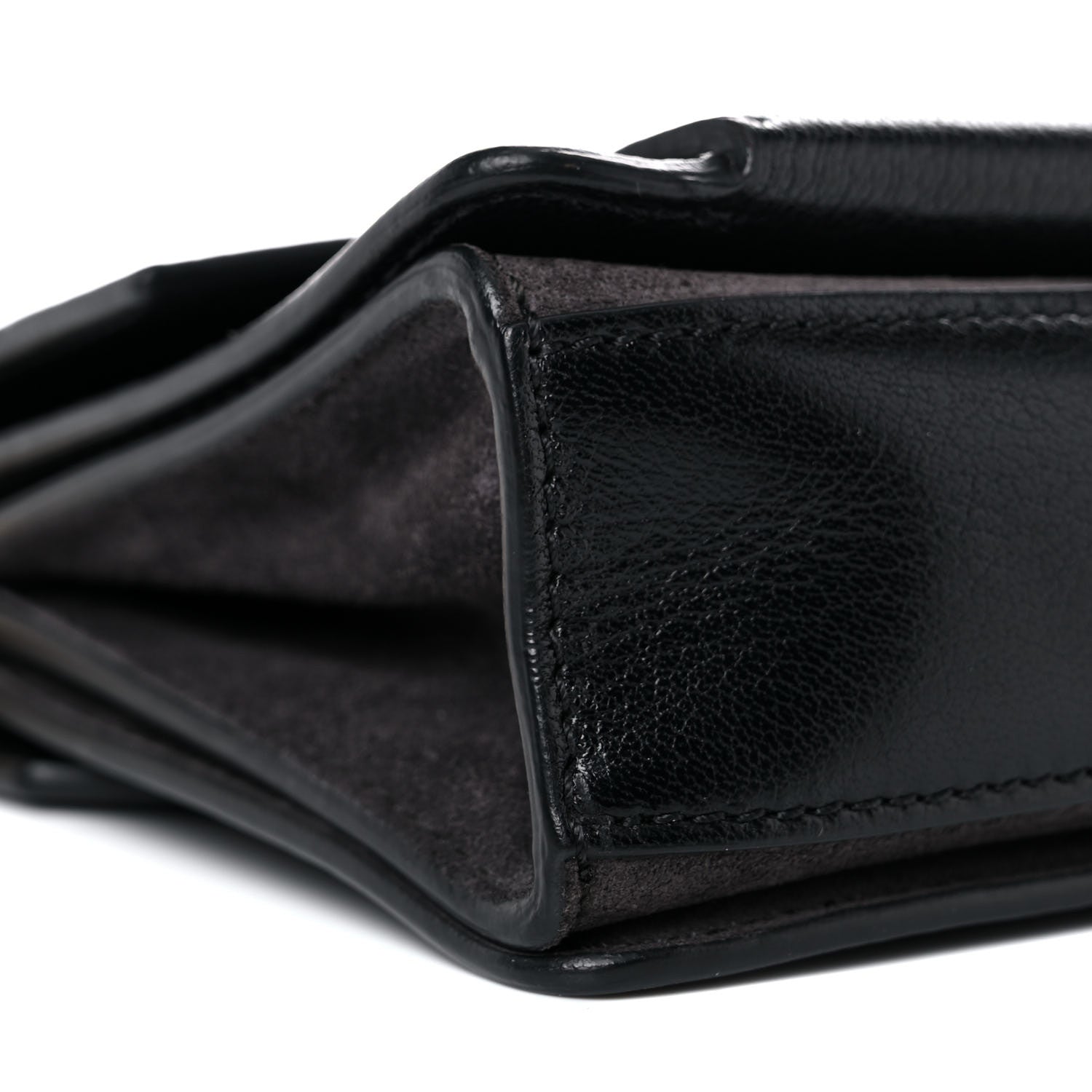 Givenchy Goatskin Suede Mini GV3 Shoulder Bag Black 6 of 8
