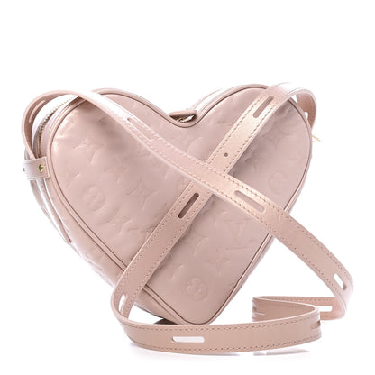 Louis Vuitton Lambskin Embossed Monogram Fall In Love Sac Coeur Light Pink 2 of 5
