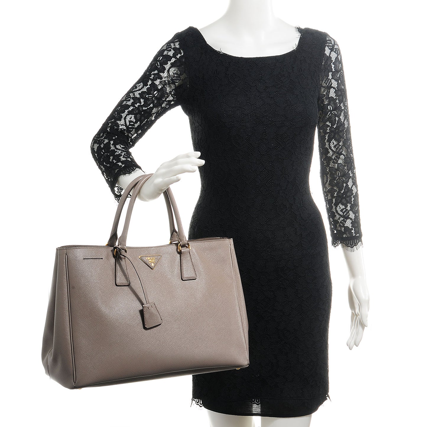Saffiano Lux Large Tote Argilla