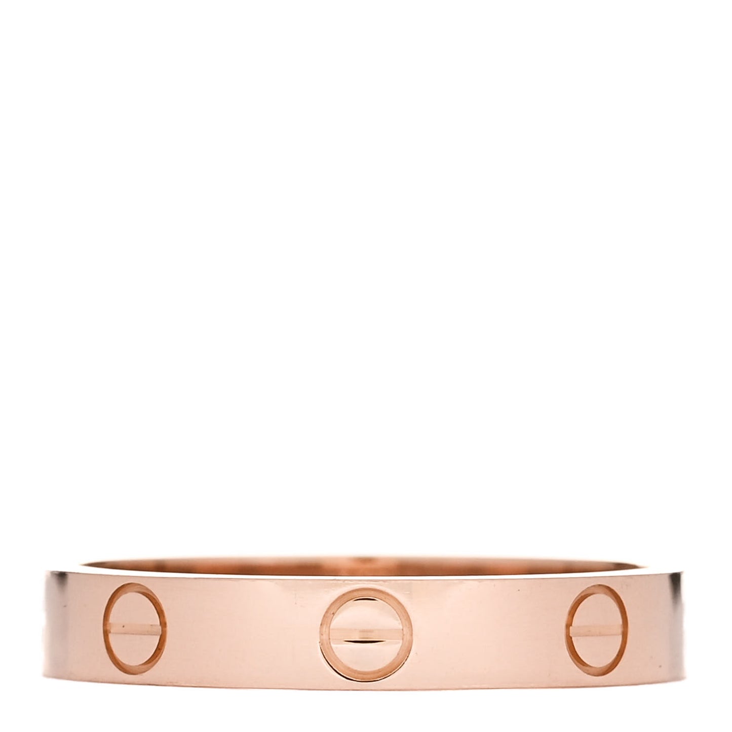 18K Pink Gold 3.5mm LOVE Wedding Band Ring 58 8.5