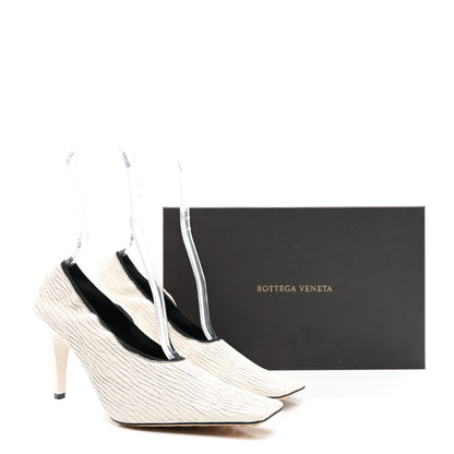 Bottega Veneta Crunch Calfskin Sharpei Pumps 40 Trench 9 of 9