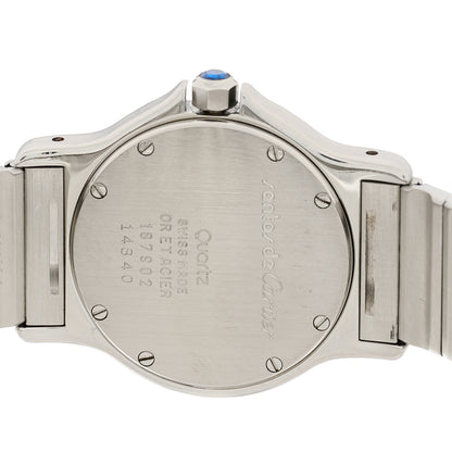 Cartier Stainless Steel 18K Yellow Gold 29mm Santos Octagon Quartz Watch 4 of 4
