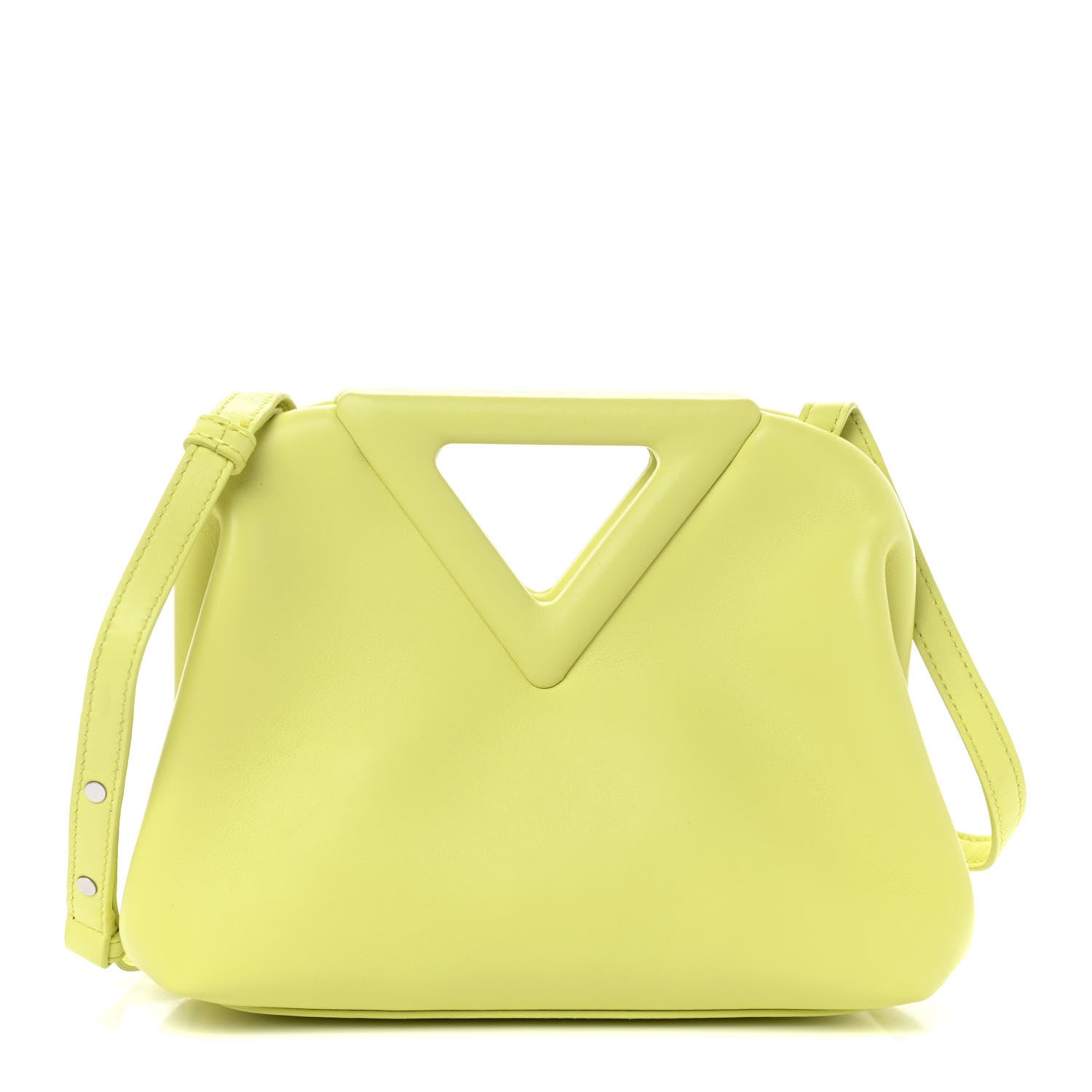 Bottega Veneta Calfskin Small The Point Triangle Bag Seagrass 1 of 7