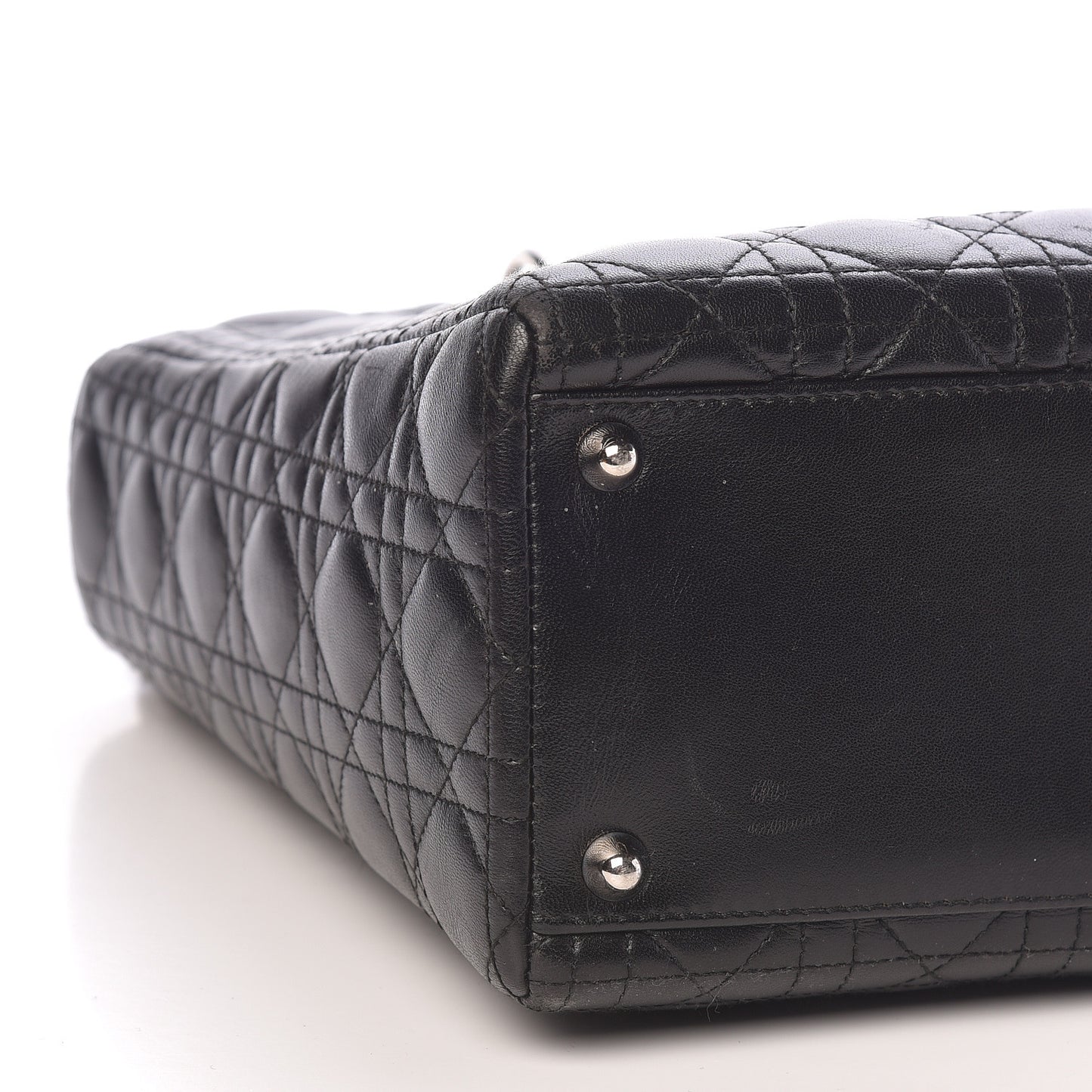 Lambskin Cannage Large Lady Dior Black