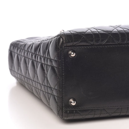 Christian Dior Lambskin Cannage Large Lady Dior Black 8 of 13