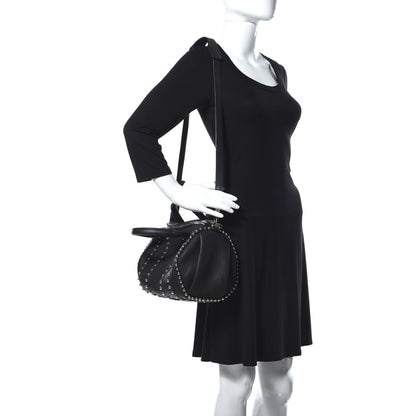 Alexander Wang Calfskin Studded Rockie Matte Black Rhodium Hardware 2 of 9