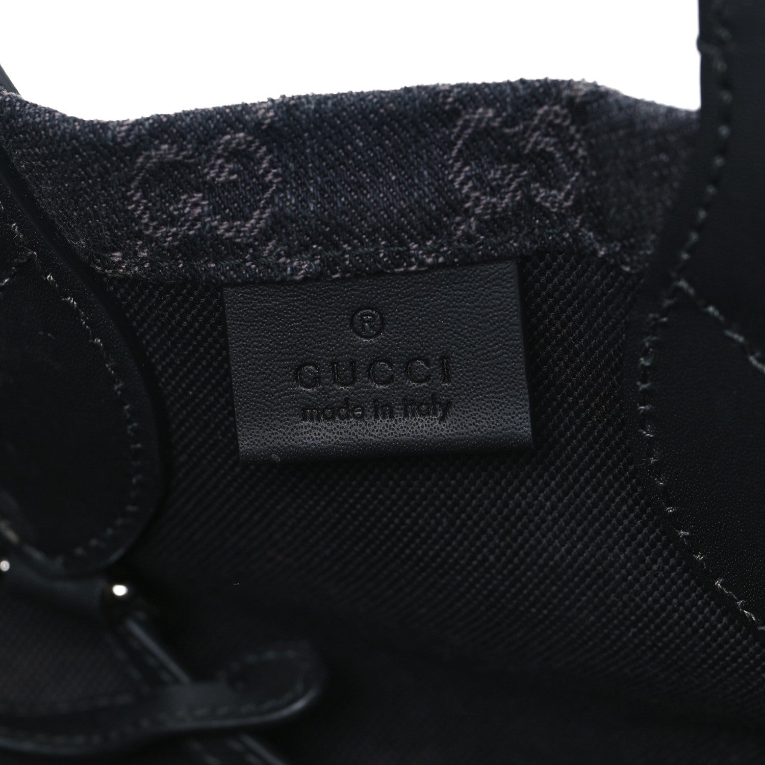 Gucci Denim Ophidia GG Monogram Tote Medium Black Grey 7 of 11