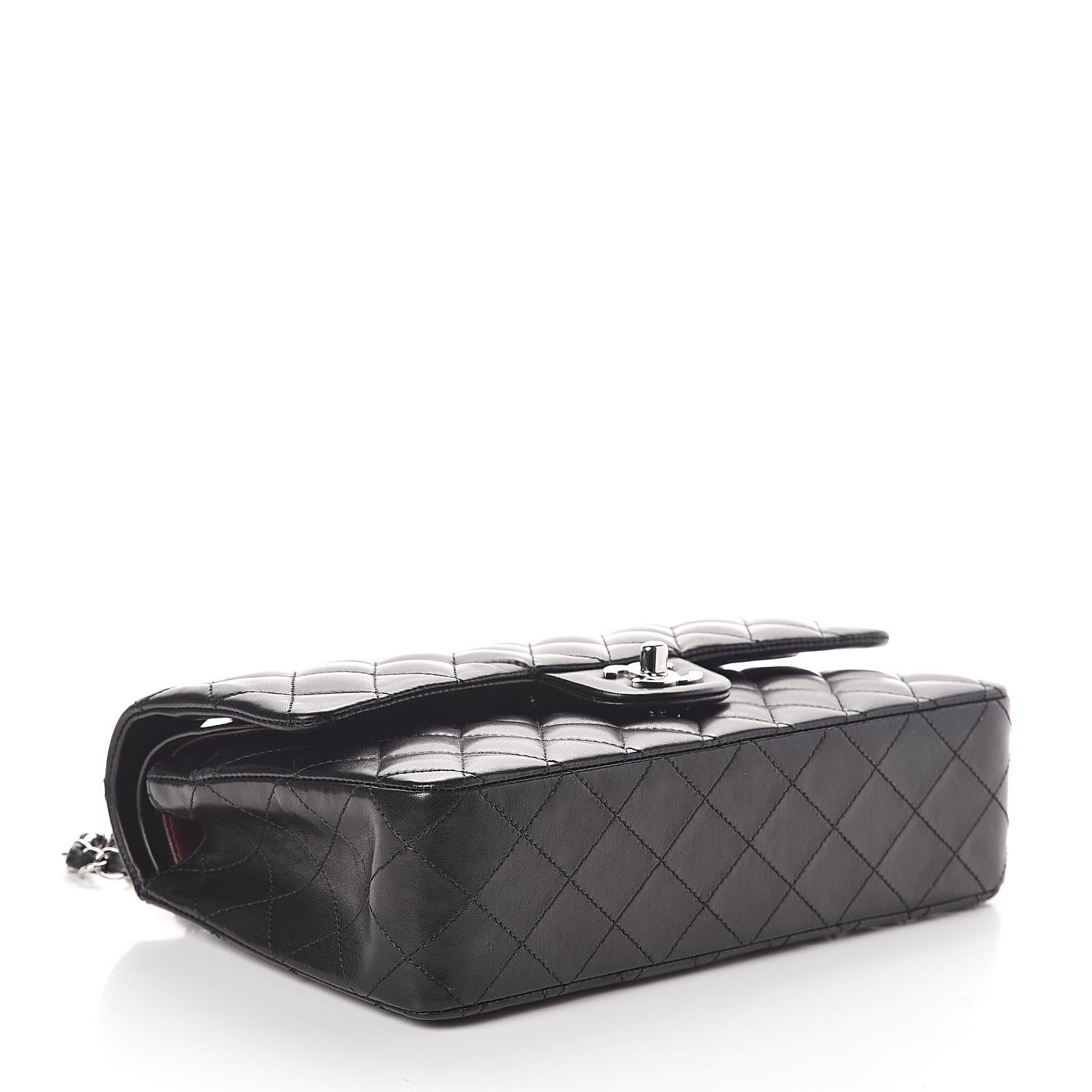 Chanel Lambskin Quilted Medium Double Flap Black 4 of 10
