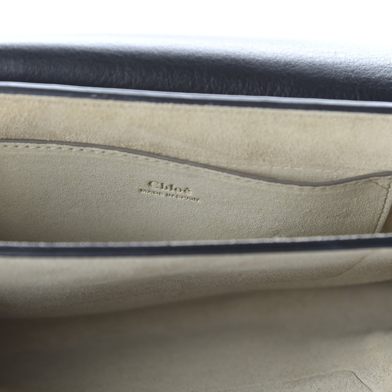 Chloe Suede Calfskin Small Faye Shoulder Bag Black 8 of 9