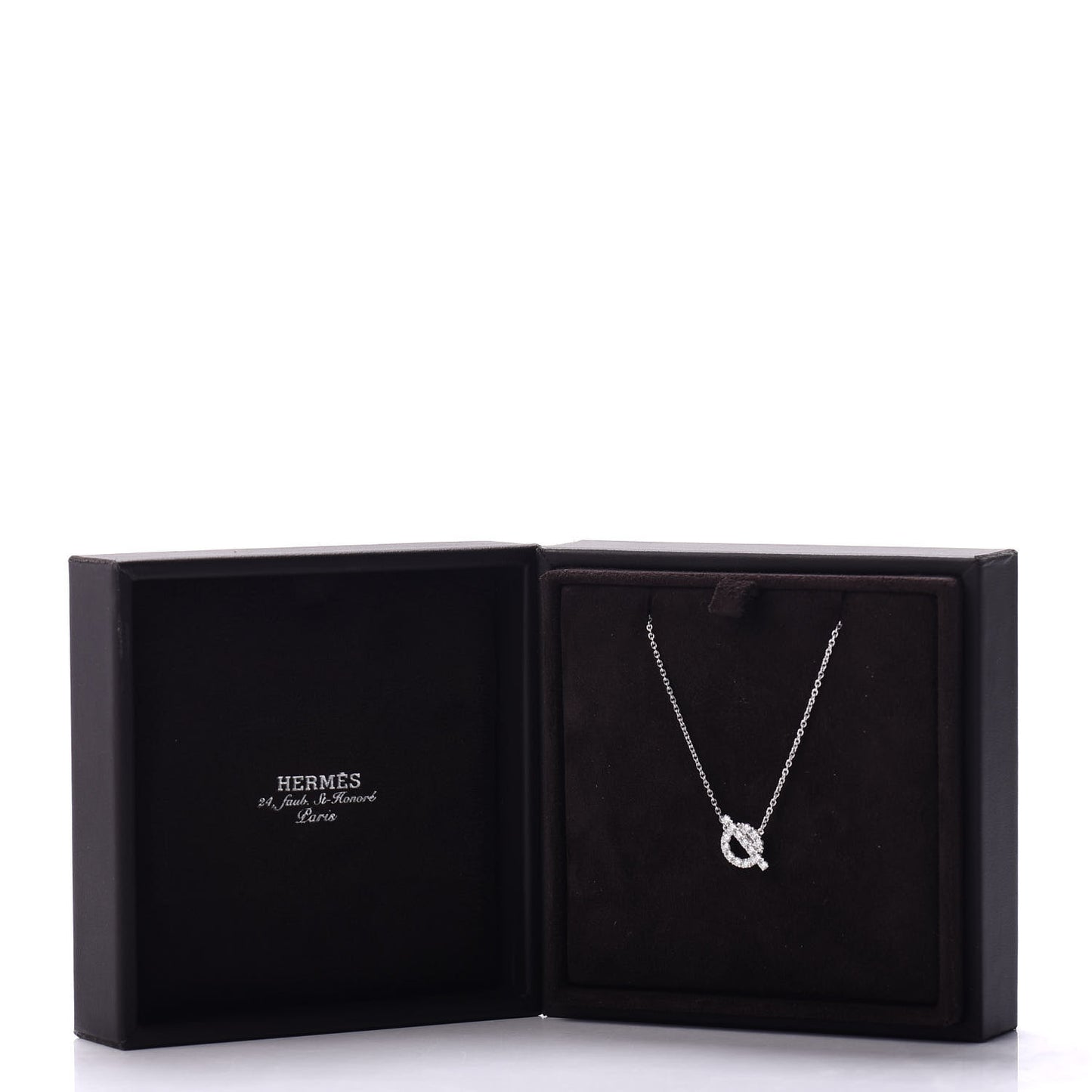 18K White Gold Diamond Finesse Pendant Necklace