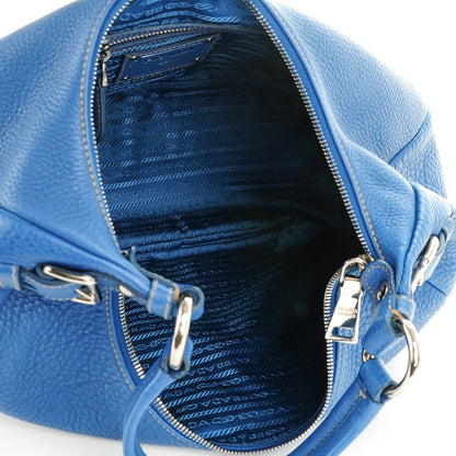 Prada Vitello Daino Hobo Cobalto 5 of 8
