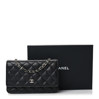 Chanel Caviar Quilted Wallet on Chain WOC Black 12 of 12